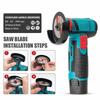 Electric Mini Angle Grinder 12V Cordless Cutting Machine Handheld Multi Functional Polishing Machine DIY Brushed Cutting