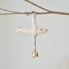 Unique Handmade Wood Fish Door Bell Hand Carved Rustic Fish Wall Decoration Lightweight Lucky Fish Door Chimes Home Entryway