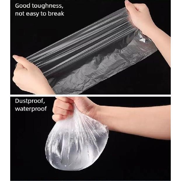 Disposable Steering Wheel Covers 100PCS PE Plastic Clear Protectors With Stretch Elastic For Scratch Prevention Universal Fit Car Interior