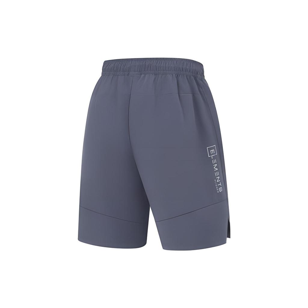 Li Ning Fitness Series Logo Fast Dry Sports Shorts Men Shorts Cold-Sand-Black AKST449-4