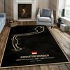 Tapis imprimé Circuit de voie pour Chambre Canapé Formule 1 Thème Sport Automobile Tapis de sol Tapis pour Amoureux de Course Décoration de Chambre Tapis de Maison