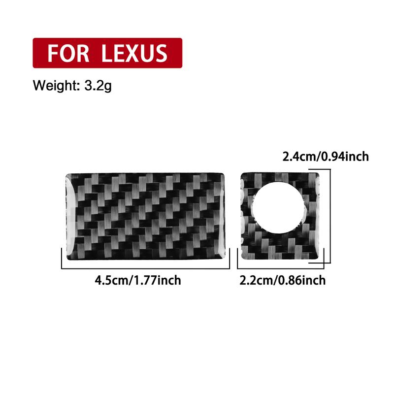 Real Carbon Fiber Car Accessories Glove Storage Handle Cover Soft Sticker For Lexus is 300 1999 2000 2001 2002 2003 2004 2005