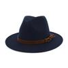 Unisex široký klobouk z plsti Pánské Dámské Panama Trilby Klobouky