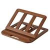 Adjustable Laptop Stand Wooden Foldable Computer Riser with Ventilation Slots Load-bearing Computer Holder Desk Organizer for Home Office Student Use