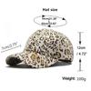 Hat Female Spring And Autumn Leopard Print Baseball Cap Breathable Sun Cap Outdoor Travel Sun Protection Cap Female