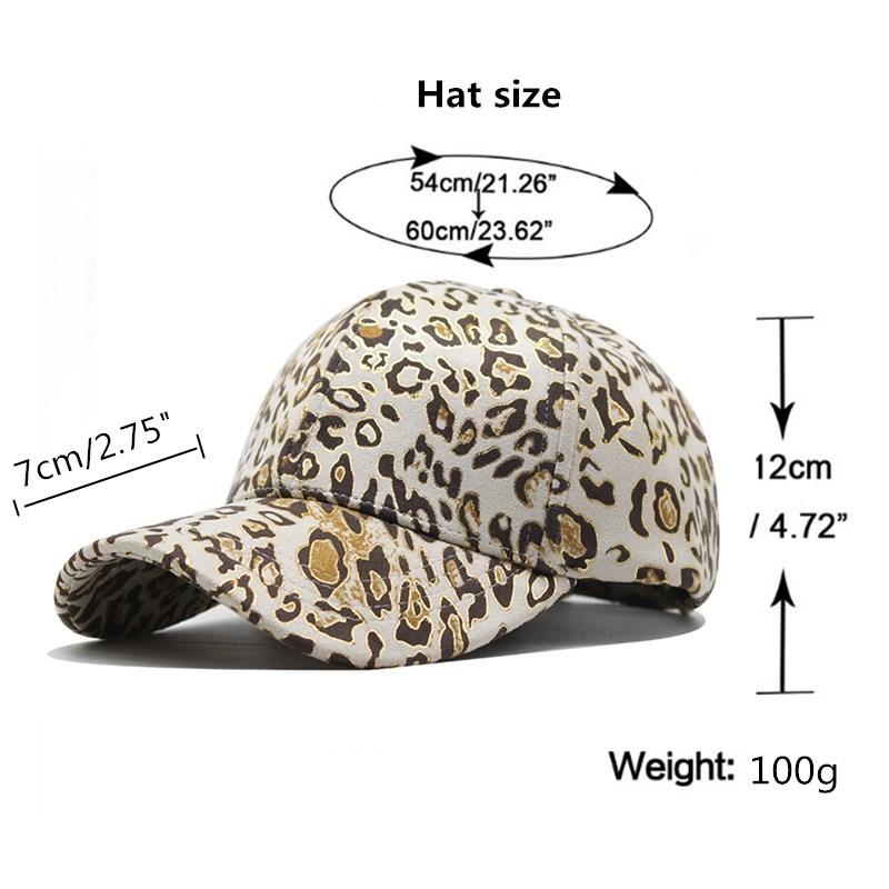 Hat Female Spring And Autumn Leopard Print Baseball Cap Breathable Sun Cap Outdoor Travel Sun Protection Cap Female