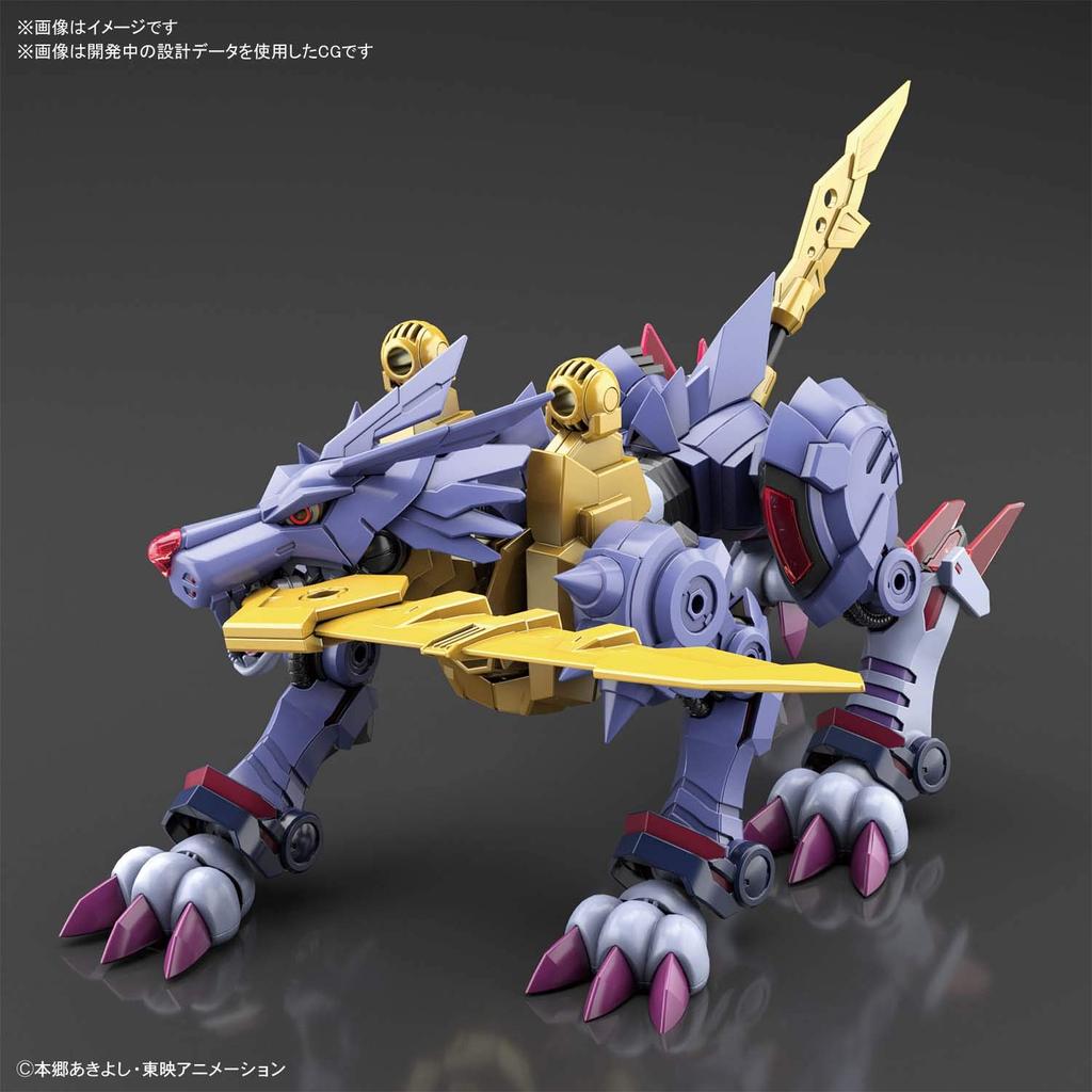 Standard Digimon Adventure Metal Garurumon plastic model Figure-rise (AMPLIFIED) Color-coded