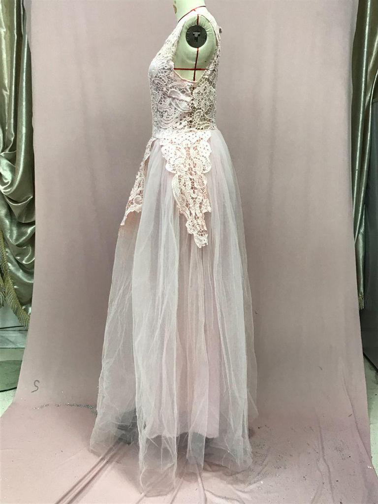 2025 Stylish Lace Wedding and Evening Gowns: New European & American Trends in Three Colors
