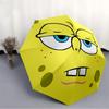 1pc SpongeBob Automatic Folding Umbrella, Automatic Folding Umbrella with 8 Ribs, Convenient for Outdoor Use  070