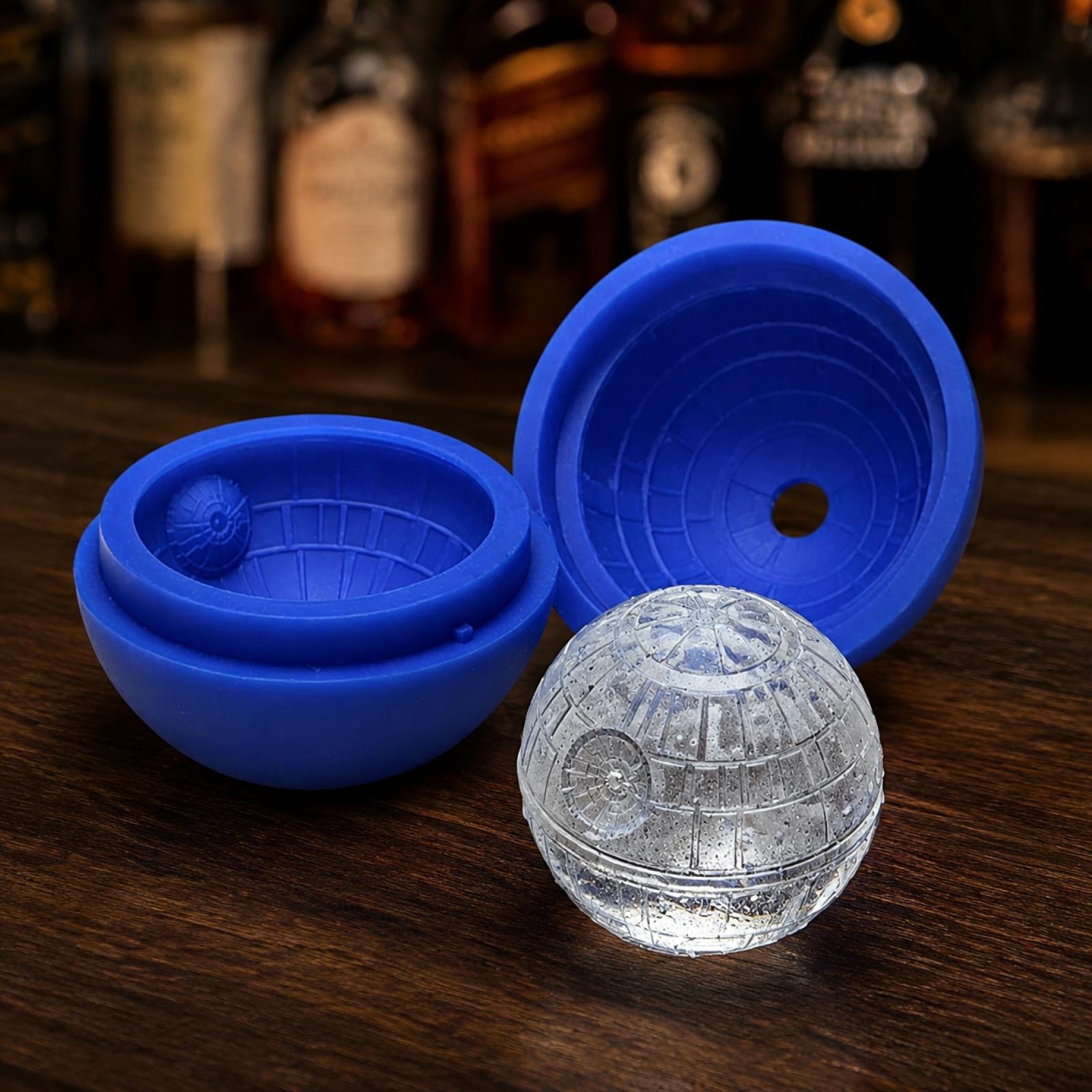

Silicone Ice Ball Mold Round Sphere Ice Cube Maker Flexible Non-Stick Durable Ice Tray for Beverage Cocktails and Party Use One Size синий