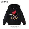 Cute Cartoon Girl Print Kids' Hooded Sweatshirt – Soft, Loose-Fit Pullover for Autumn & Winter – Warm, Casual Top for Boys and Girls