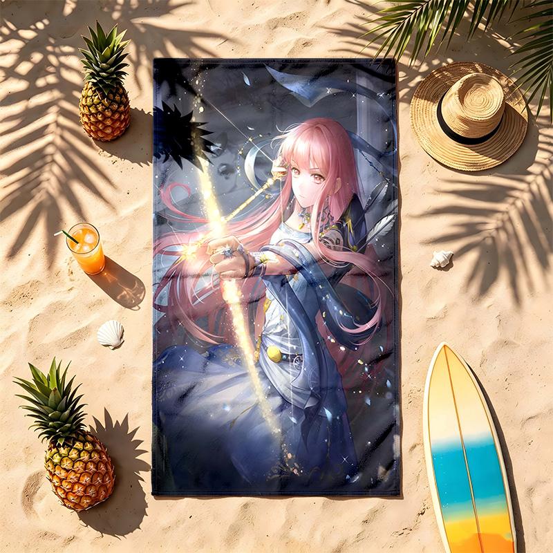 Shining Nikki (14) Theme Beach Towel Sand Resistant Soft And Comfortable Suitable For The Pool Camping Yoga And Diving A Travel