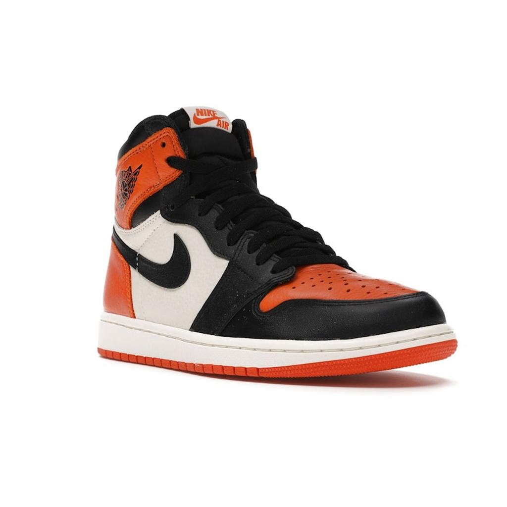 Air Jordan 1 Retro High OG Shattered Backboard 2015 Men Sneakers Orange Black Starfish 555088-005