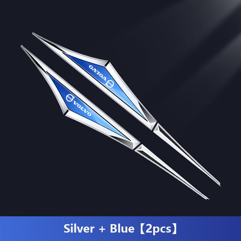 AAKA1 2 Stück Metall Volvo Logo Auto Kotflügel Seitenflügel Emblem Abzeichen Aufkleber Für VOLVO XC60 XC90 S60 S90 XC40 V90 S40 V40 XC70 C30 C70 S80