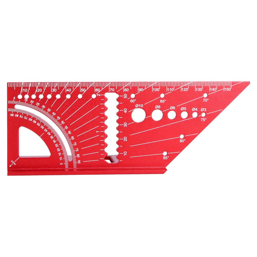 6.6 Inch Size 3D Multi-Angle Measuring Ruler T-Type Carpenter Square  Woodworking and Engineering
