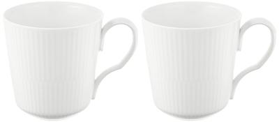 Imported Royal Copenhagen White Fluted Pair Mug S 280ml Wedding Gift 1017377 [Regular Product]