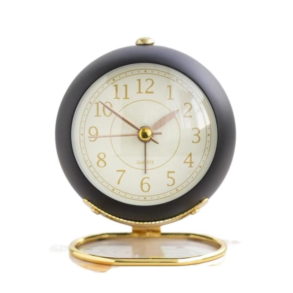 Kreativer Leuchtwecker Bunter Metallrahmen Studentenwecker Nordischer Stil Stiller Tischwecker Wohnzimmer