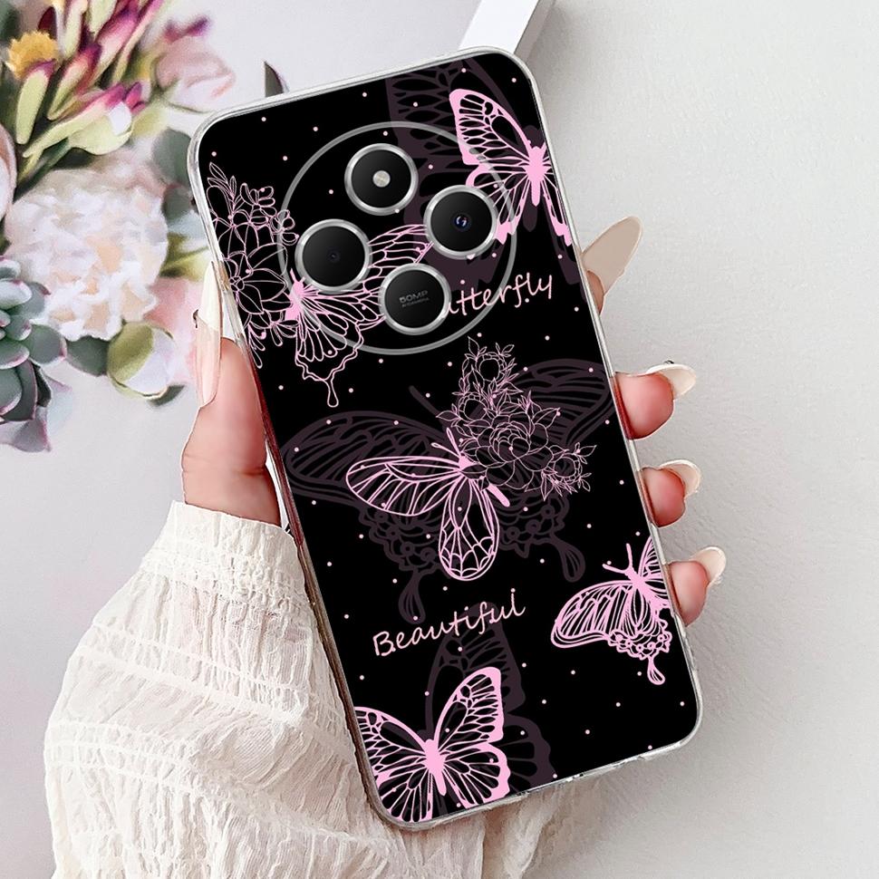 For Xiaomi Redmi 14C Casing Fashion Heart Cat Cover 6.88" Soft TPU Phone Protective Shell For Xiaomi Redmi 14R 14C Cases Coque