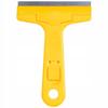 Scraper for removing stickers and adhesive labels, yellow, 16.5 cm