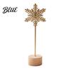 European Style Iron Craft Metal Leaf Ornaments Gold Palm Leaf Ginkgo Feather Statue with Wood Contemporary Art Decor Base Modern Desktop Sculpture