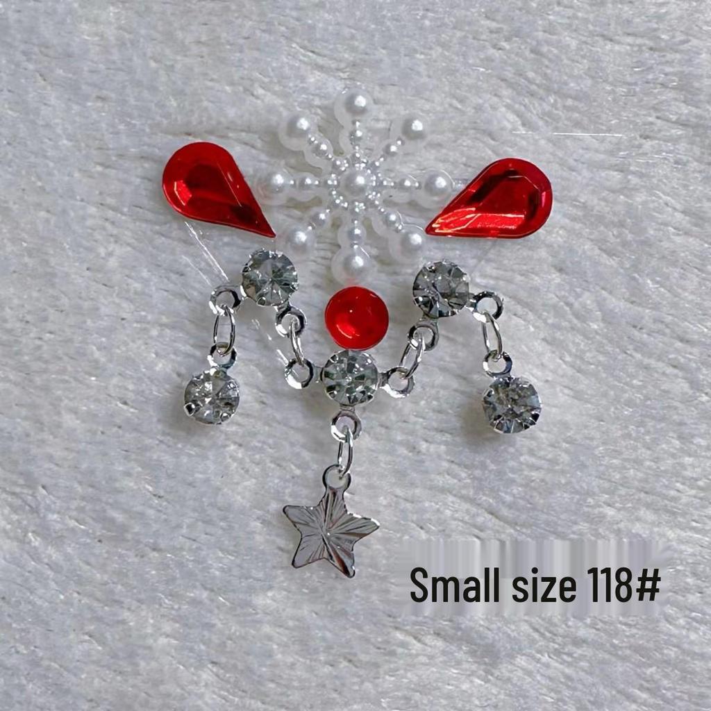 Children's Floral Face Stickers with Crystal Diamonds & Tassels for Ancient Style Makeup