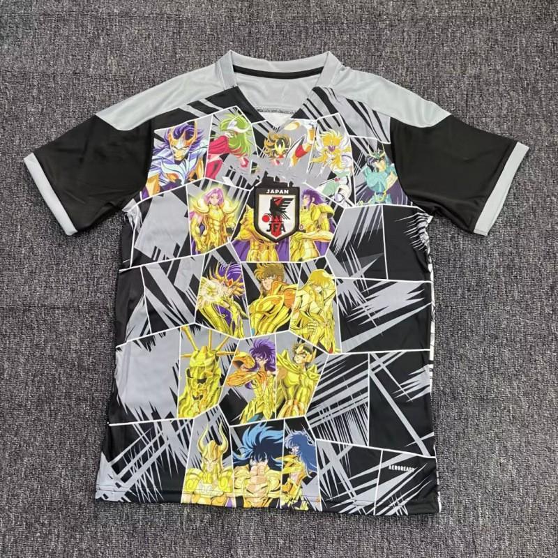 Kurzärmeliges Fußballtrikot inspiriert von der japanischen Nationalmannschaft Anime-Kollaboration Dragon Ball One Piece Naruto