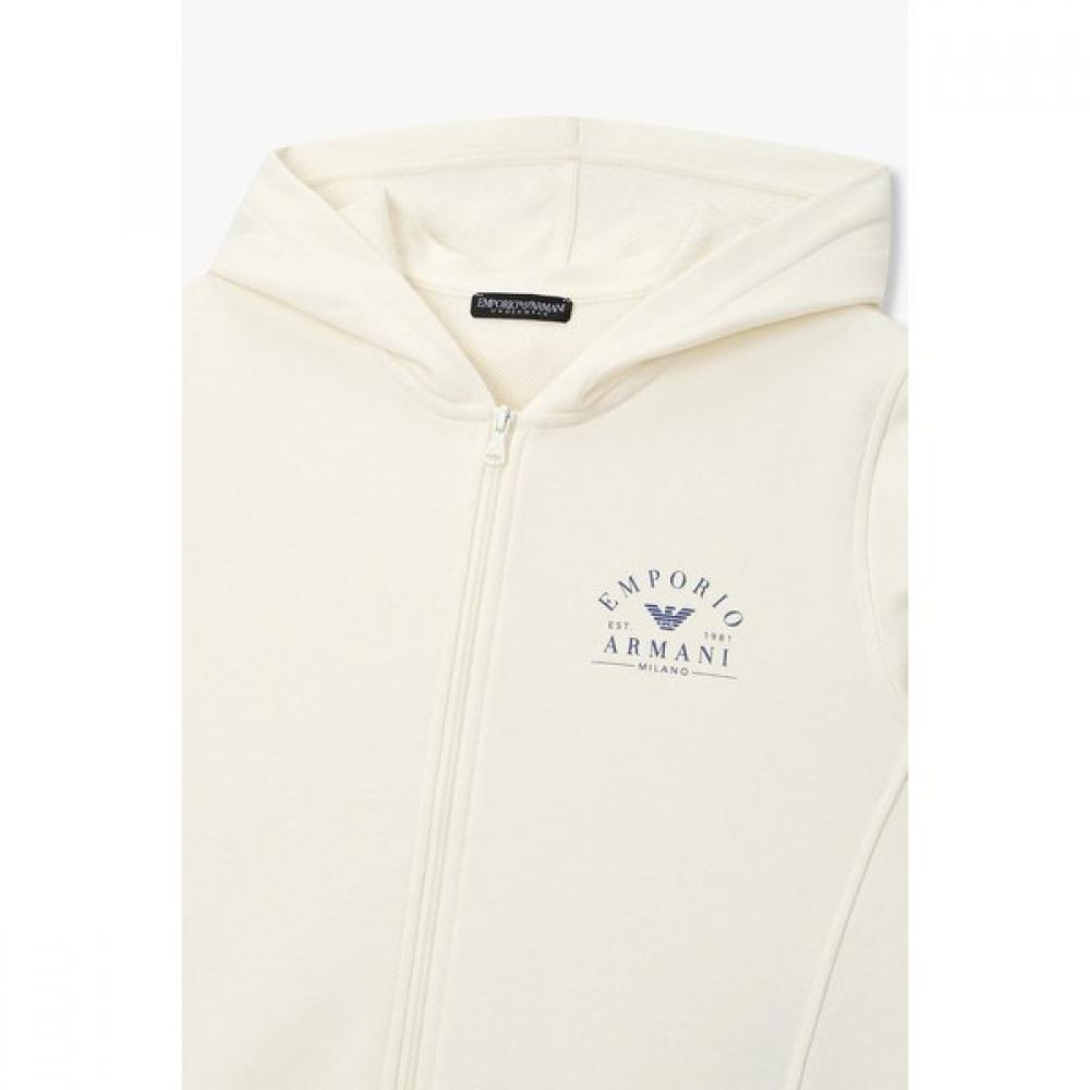Emporio Armani Women S Lounge Hoodie Zipper Arch Logo 0826138503 