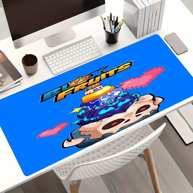 Blox Fruits Theme Mouse Pad, Non Slip Rubber Base, Multifunctional Office & Home Decor, Perfect for Workspace Personalization.