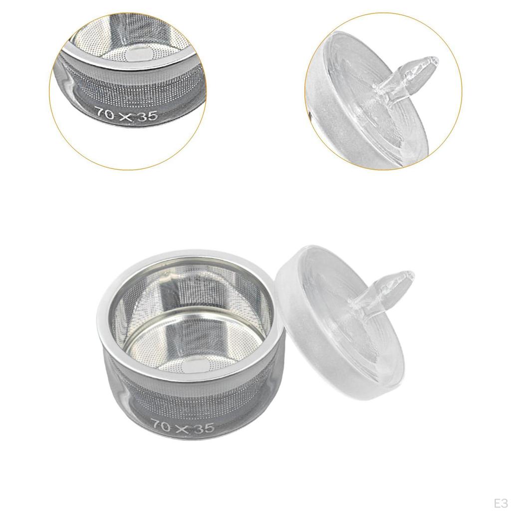 Accessories for Cleaning Watch Oil Containers with Stainless Steel Mesh And Lid, Suitable