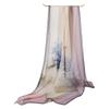Mulberry Silk Sunscreen Shawl Classic Gradual Change Scarf Sunscreen Printed  Scarf Advanced Sense