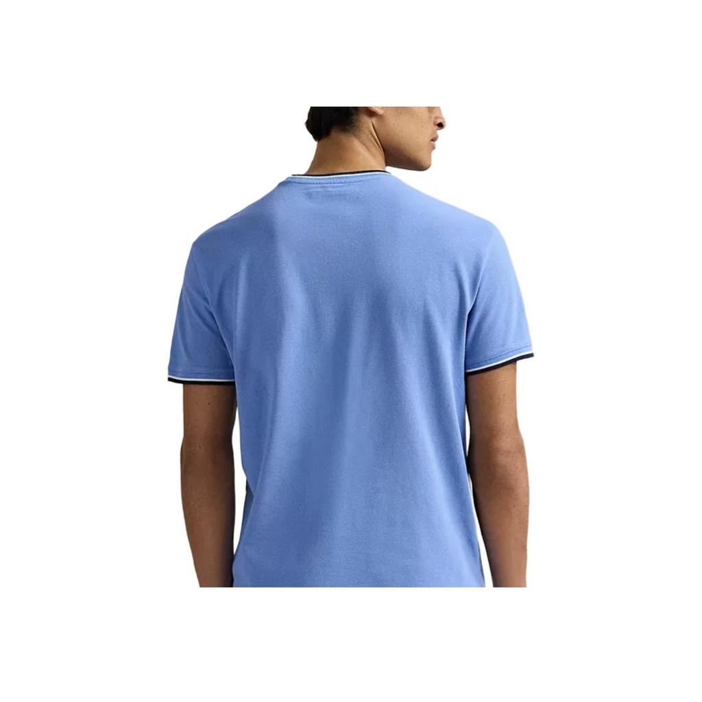Polo Ralph Lauren Striped Crew Neck Pony Embroidered Short Sleeve T-Shirt Men T-Shirts Blue 710963492-004