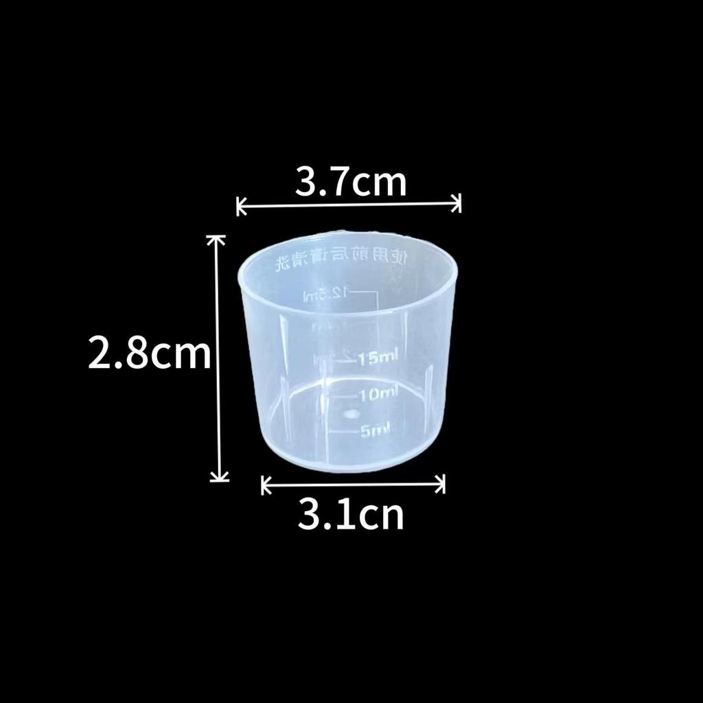 Transparent PP Measuring Beaker with Handle - Graduated Milliliter Cylinder, Thickened for Laboratory and Pesticide Use