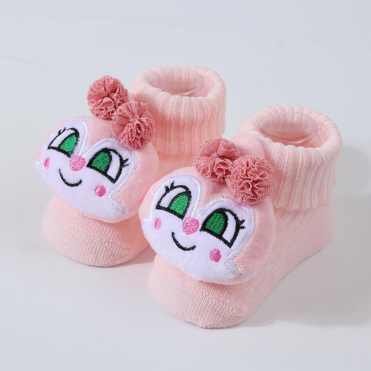 

Striped Baby Walker Socks: Year-Round, Breathable, Cute Design Medium 10x6 cm