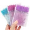 50-Pack Disposable Eyelash & Eyebrow Brushes with Crystal Rods