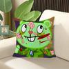 Cushion Covers H-Happy Tree Friends Pillow Cover  ×  Stuffed Cushions Decorative Pillows for Sofa Cases × Elegant Room Sleepz,(1)