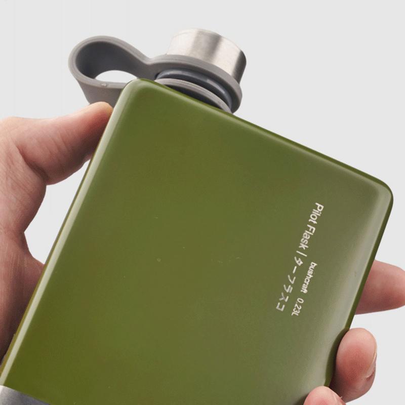 Platte Waterflessen Voor Reizen Lekvrij Compacte Waterfles Roestvrij Staal Herbruikbare Drankcontainers Voor Bier Dranken