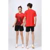 Couple Short Sleeve Sports Shirts Badminton Table Tennis Men Women Sizes M-4XL M-3XL
