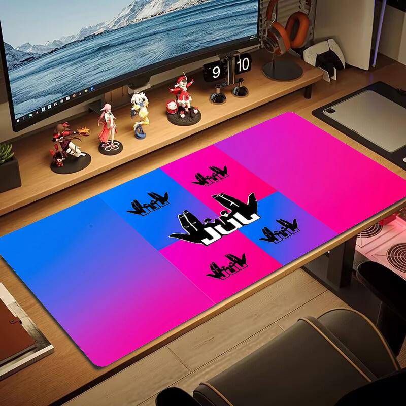 JUL Album Covers Lace Solid Color Mouse Pad Large Gaming Table Cushion Non-slip Laptop Tablet Big Mousepad XXL Mat Mini PC Playmat With Lock edge