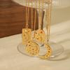 European and American Fashion Trends, Charm, Sun, Moon, Stars, Stainless Steel Necklace