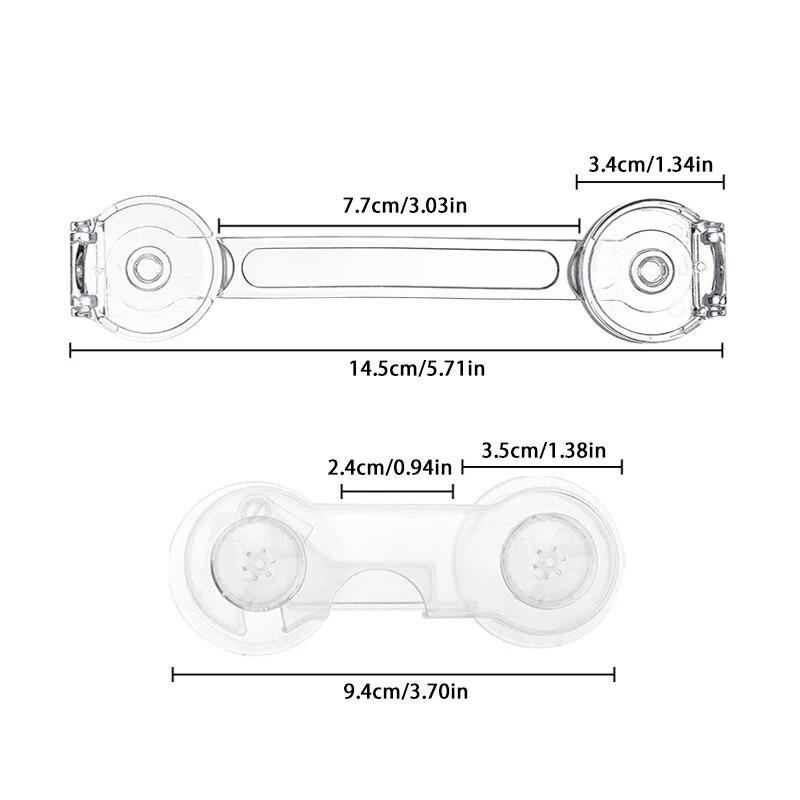 5 STÜCKE Kindersicherung Schublade Anti-Öffnungssperre Transparent Kühlschrank Schranktürschloss Multifunktionale Schutz Sicherheitsriegel
