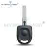 REMTEKEY Transponder key shell HU66 blade No chip round head for VW Golf Touran Jetta