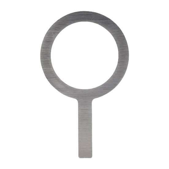 Edelstahl-Backbecherring mit hitzebeständigem Holzgriff, Milchteebecher-Abdeckung, Randdichtung für Dessert, Bubble Tea, geröstete Milch, DIY-Herstellung