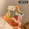 10Pcs Winter Plush Y2K Star Bb Hair Clips For Women Hairpins Cute Fluffy Side Bangs Clips  Headdress Hair Accessories