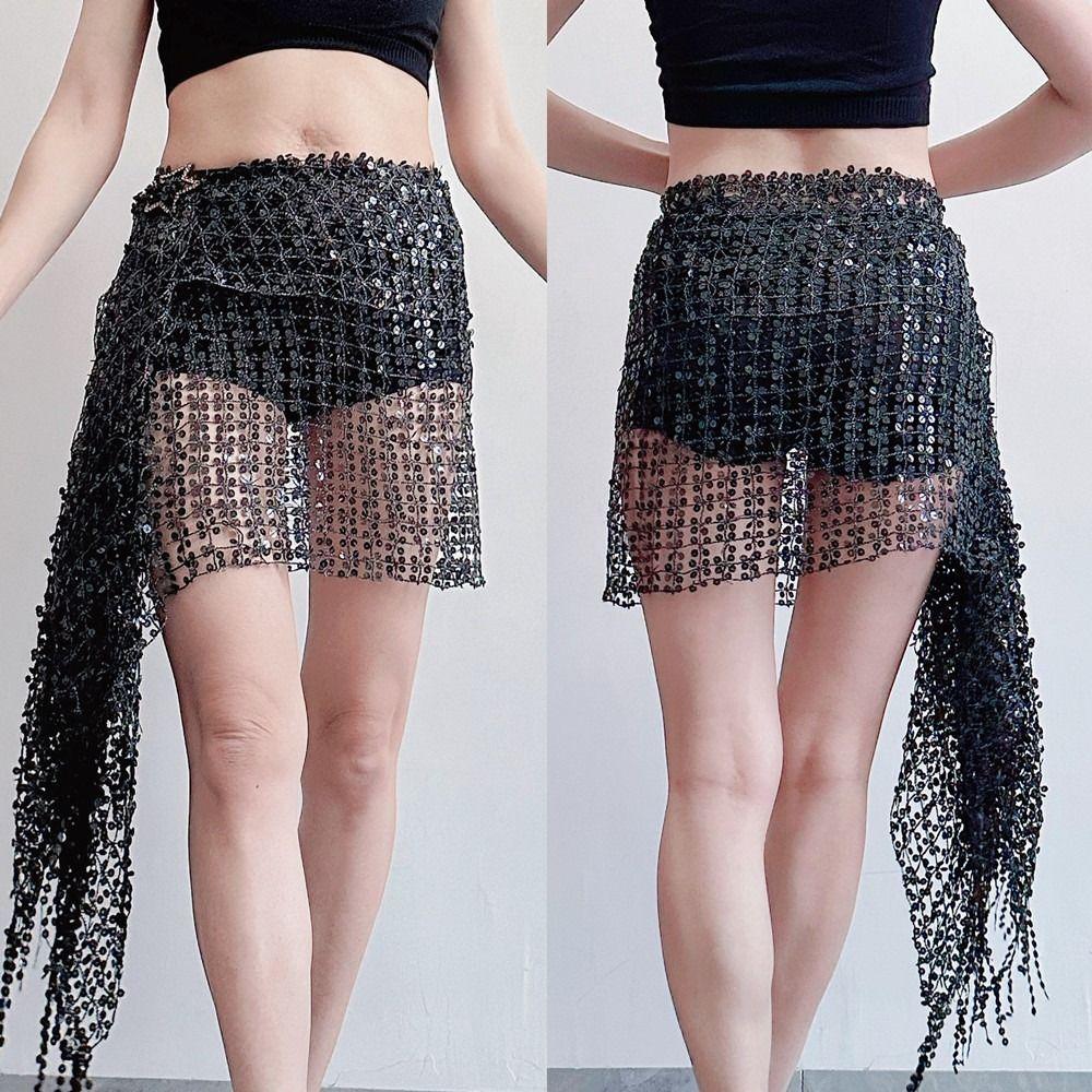 Tassel Belly Dancing Scarf Hollow Out Belly Dance Costumes Practice Belly Dance Belt  Indian Dance