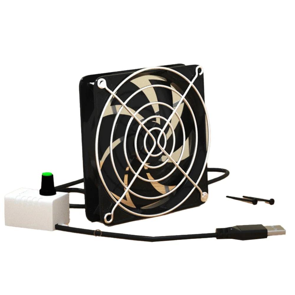 12cm Chicken Coop Ventilation Adjustable Speed Fan Adjustable Speed Fan Versatile Size Options Dual Mesh Pad System