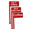 Overvåg Optaget Flag Skilte Sjov Kontorgave Optaget/Kaffe/Møde Skilte, Sjove Skrivebordsaccessories, Velegnet Til Hjemmekontor