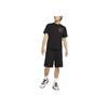Nike Logo Print Elastic Waist Sport Straight Fit Mid-Rise Casual Shorts Men Bottoms Black AJ3915-010
