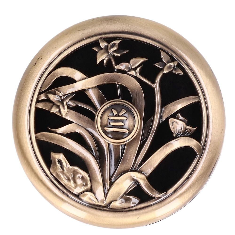 Bronze Retro Coil Incense Censer Study quiet meditation incense burning Orchid