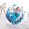Frozen Elsa, Water Splash Themed Automatic Opening and Closing Umbrella, Brightly Colored 8-rib Portable Umbrella, Suitable for Men and Women, A Perfe