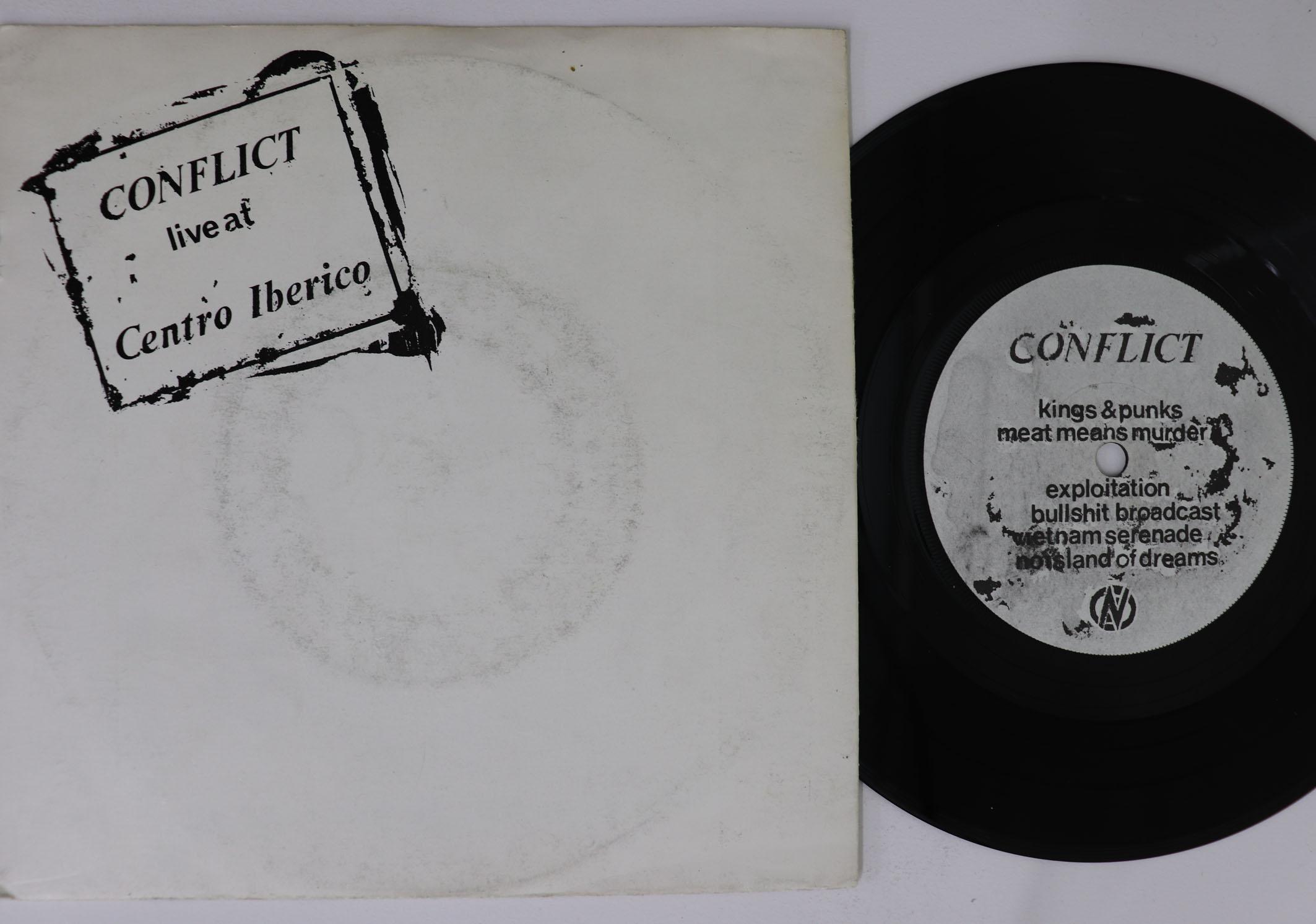 

7inch Record CONFLICT Live At Centro Iberico XN2007 XNTRIX 1982 UK Rock Used